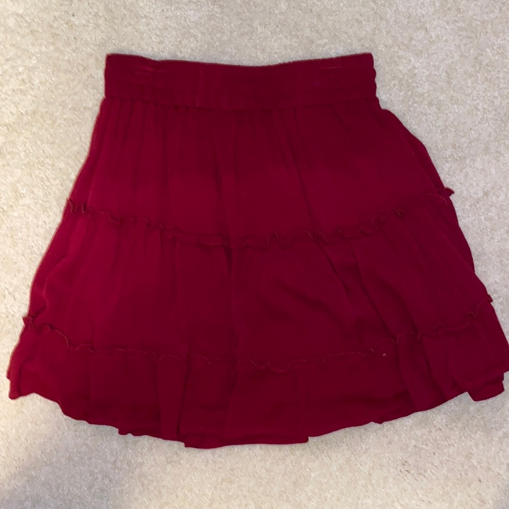 Pink flowy skirt